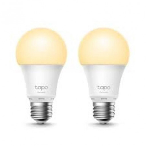 TP-Link Tapo L510E Smart bulb White 2 PACK, Yellow Wi-Fi, Dimmable, E27, Wi-Fi Protocol IEEE 802.11b/g/n, Wi-Fi Frequency 2.4 GHz Wi-Fi, 220–240 V, 50/60 Hz, 73 Ma, 806 lumens, 2,700 K, 8.7 W.