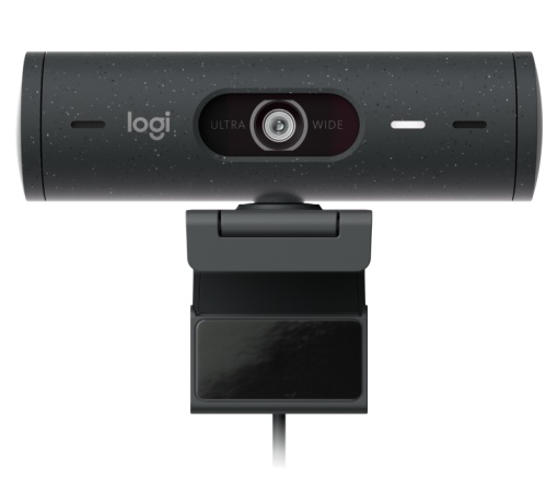 Camera web Logitech Rally BRIO 500 Graphite, rezolutie senzor 4MP, rezolutie foto 1920 x 1080 pixeli, interfata USB-C, microfon, Mod automat HDR, unghi de vizibilitate 90 grade, graphite