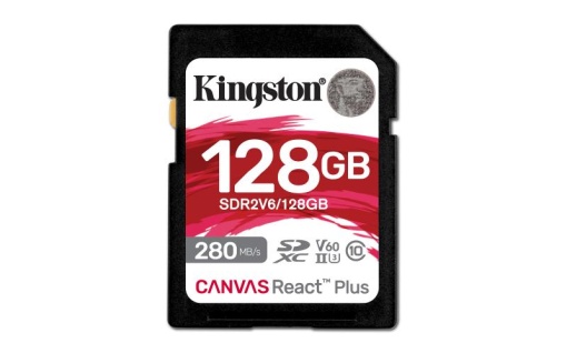 Card de Memorie SDXC Kingston Canvas React Plus Class 10 UHS-II 128GB