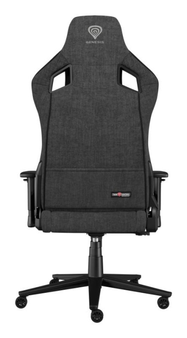 Scaun gaming Genesis Nitro 660 G2, material textil, reglabil pe inaltime, greutate maxima suportata 150 kg, inaltime scaun reglabil 45 - 52 cm, spatar ajustabil 135°, dimensiuni roti 60mm, echipat cu piston cu gaz clasa 4, manere 2D, negru/gri