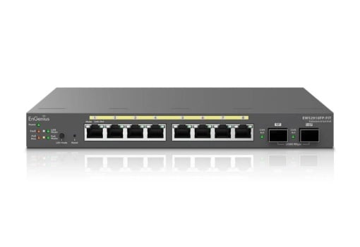 Switch EnGenius Managed / stand-alone Desktop 8-port GbE 130W cu 2 antene SFP