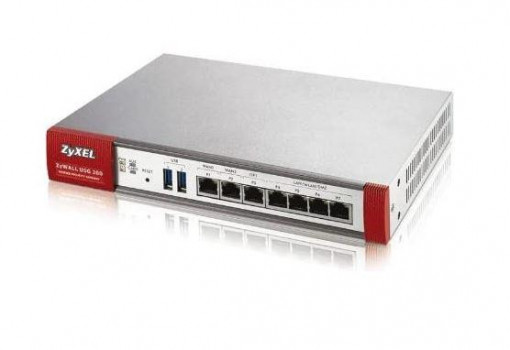 Zyxel USGFLEX200 Security Gateway, 10/100/1000 Mbps RJ-45 ports, 4 x LAN/DMZ 2 x WAN, 1 x SFP,2 x USB 3.0, 1800Mbps, 12V DC, 2.5A max, Rack-mountable, VPN IKEv2, IPSec, SSL, L2TP/IPSec.