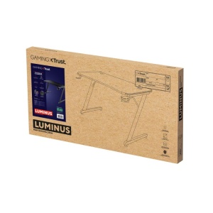 Birou gaming Trust GXT 709 Luminus, iluminare RGB, greutate 15.5 kg, greutate maxima 150 kg, negru - Img 9