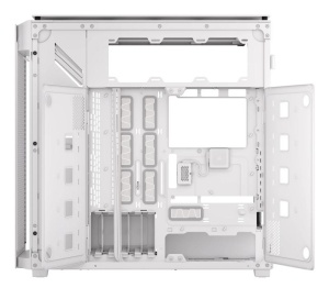 Carcasa CORSAIR 9000D AIRFLOW Super Full Tower RGB ALB, Tempered Glass, Sloturi Expansiune 8 orizontale sau 4 verticale+ verticale pentru placa de baza secundara, Drive Bays: 5x3.5" 6x2.5", Ventilatoare Suportate: 18 (spate: 2x120mm sau 1x140mm, fata: - Img 7