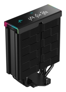 Cooler Procesor DEEPCOOL AK400 DIGITAL PRO NEGRU, marime heatsink 120x60x152mm, un ventilator, viteza ventilator 500-1750 RPM +/- 10%, Airflow: 60.89 CFM, Suport AMD: AM4/AM5, suport INTEL: LGA 1851/1700/1200/1151/1150/1155, nivel de zgomot: 28 dBA - Img 9