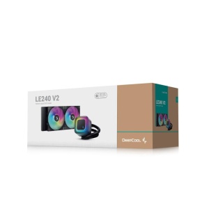 Cooler Procesor DEEPCOOL LE240 V2 ARGB NEGRU, marime radiator 282mm, 2 ventilatoare, Viteza ventilatoare 500-2100 RPM +/- 10%, Viteza pompa: 2500-3400 +/- 10%, Suport AMD: AM4/AM5, suport INTEL: LGA1851/1700/1200/1151/1150/1155, Airflow: 75.89 CFM - Img 7