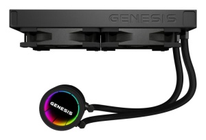 Cooler Procesor GENESIS HYDRIA 240 NEGRU, dimensiune radiator 276x120x27mm, 2 ventilatoare ARGB, Viteza ventilatoare: 500-1550 RPM, Airflow ventilatoare: 80 CFM, Suport AMD: AM4/AM5, suport INTEL: LGA 1151/1156/1150/1200/1700/1851 - Img 8