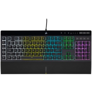 CORSAIR K55 RGB PRO, negru 12-Key Selective with Anti-Ghosting Supported in iCUE Wired Connectivity USB 2.0 Type-A Key Switches RUBBER DOME - Img 3
