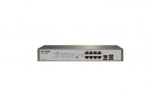 IP-COM PRO-S8-150W, 8 x 10/100/1000 Base-T Ethernet ports(PoE), 1 x 10/100/1000 Base-T Ethernet port(data), 1 x 1000 Base-X SFP port, Standards&Protocols: IEEE802.3、IEEE802.3u、IEEE802.3ab、IEEE802.3z、 - Img 1