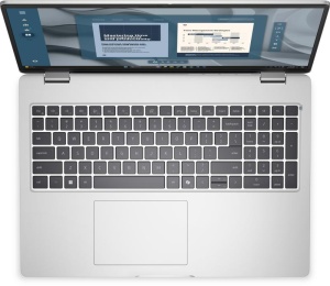 Laptop DELL PRO 16, 16", Non-Touch, FHD+ 1920 x 1200, 60Hz, IPS, Anti- Glare, 300 nit, 45% NTSC, FHD+IR Cam, Fingerprint Reader, Platinum silver color, metallic finish, AMD Ryzen(TM) AI 7 350 Processor (24 MB cache, 8 cores, 16 threads, up to 5.0 GHz, 50 - Img 5