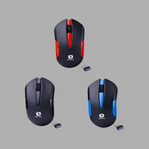 Mouse Serioux wireless, Drago 300, 1000dpi, albastru, baterie AAinclusa, receptor nano, blister, USB - Img 2