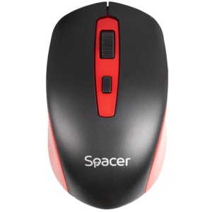MOUSE Spacer, PC sau NB,1600 dpi, butoane/scroll 4/1, negru cu rosu - Img 4