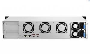 NAS QNAP 873AEU 8-Bay, CPU AMD Ryzen V1000 series V1500B 4C/8T 2.2 GHz, RAM 4GB (1x4GB) DDR4 SODIMM (max. 64GB total, optional ECC RAM support), HDD: 8 x 2.5"/3.5" SATA 6Gbps, 2x M.2 2280 PCIe Gen3 x1 (neincluse), LAN: 2 x 2.5GbE, optional 10GbE - Img 3