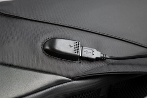 Rucsac notebook Serioux, SMART TRAVEL ST9590, dimensiuni 31 x 16 x 46 cm, rezistent la apa, compartimente multiple, compartiment separat pentru notebook: max. 15.6", bretele ajustabile, port de încărcare USB, buzunar ascuns la spate, material poliester - Img 5