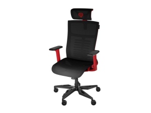 Scaun gaming Genesis Astat 700 G2, material Mesh PureFlow Plus, reglabil pe inaltime, greutate maxima suportata 120 kg, inaltime scaun reglabil 27.5 - 34.5 cm, spatar ajustabil 135°, dimensiuni roti 60mm, echipat cu piston cu gaz clasa 4, negru/rosu - Img 5