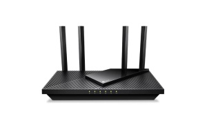 TP-Link Wireless Router, ARCHER AX55 PRO ;dual band AX3000 5 GHz: 2402 Mbps (802.11ax), 2.4 GHz: 574 Mbps(802.11ax), Standard and Protocol: IEEE 802.11ax/ac/n/a 5 GHz, IEEE 802.11ax/n/b/g 2.4 GHz, 4 x Antene Externe fixe, 1× Port WAN/LAN Gigabit de 2.5, - Img 1