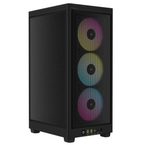 Carcasa Corsair 2000D Airflow RGB Mini-ITX, panou tempered glass, 3x 2.5" drive bays, dimensiune 458x271x200, negru - Img 4