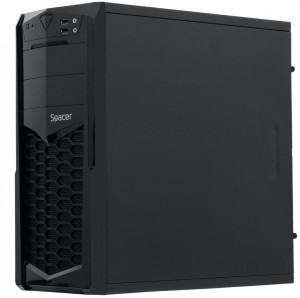 Carcasa Spacer Krypton, Middle Tower, ATX, „KRYPTON", fara sursa, USB 2.0 x 2, Jack 3.5mm x 2, negru - Img 2