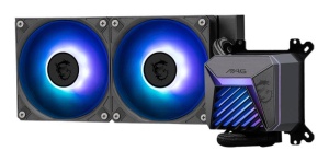 Cooler Procesor MSI MAG CORELIQUID A15 240 AIO NEGRU, marime radiator 240mm, 2 ventilatoare ARGB GEN2, Viteza ventilatoare: 500-2500 RPM +/- 10%, Viteza pompa: 3400 +/- 10%, Suport AMD: AM4/AM5, suport INTEL: LGA 1700/1851, Airflow: 64.89 CFM, Nivel de - Img 4