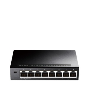 CUDY 8-Port Gigabit Ethernet Switch, 8 10/100/1000M RJ45 Ports, IGMP Snooping, Loop Detection/Prevention, 802.1p/DSCP QoS, Desktop Metal Case, Power Saving, Plug & Play, Wall-Mount - Img 1