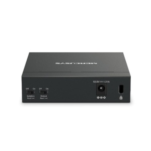MERCUSYS DESKTOP SWITCH 5PORT MS105GP POE, Interfata: 5 x 5× 10/100/1000 Mbps RJ45 ports, 4 x POE, PoE Power Budget: 65 W, Standarde si protocoale: IEEE 802.3x Flow Control, dimensiuni: 99.8*98*25mm, - Img 7