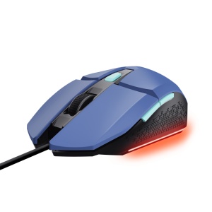 Mouse Trust GXT110W Felox cu fir, interfata USB 2.0, rezolutie maxima 6400 DPI, 6 butoane, albastru - Img 5