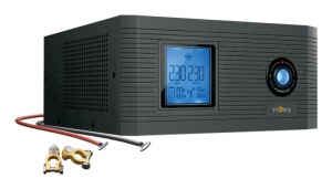 UPS NJOY Aira 1200 centrale de incalzire, 1.2KVA / 1KVA, 2 x prize conectate la baterie, Display LCD, Fara baterie (necesita acumulator extern de minim 40Ah pentru a functiona) - Img 5