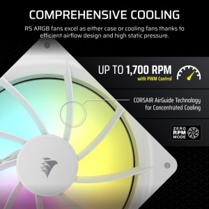 Ventilator Carcasa CORSAIR RS140 1x140mm ARGB ALB - Img 9