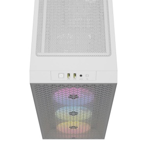 Carcasa Corsair 3000D RGB Mid-Tower, ATX, fara sursa, 3 ventilatoare AR120 RGB Series incluse, alb - Img 5
