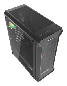 Carcasa GENESIS IRID 505 V2 Mid Tower ARGB NEGRU, Tempered Glass, Sloturi Expansiune 8, Drive Bays: 2x3.5" 7x2.5", Ventilatoare Suportate: 6 (spate: 1x120mm, fata: 3x120mm sau 2x140mm, sus: 2x120mm sau 2x140mm), Ventilatoare Incluse: 4 (4x120mm OXAL - Img 5