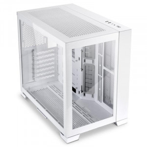 Carcasa Lian Li O11 Dyn Mini Snow Edition Mid-Tower Tempered Glass alb, PCI-Slots 5, 7 - Img 2