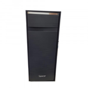 Carcasa Spacer Office, ATX, MidTower, fara sursa, USB 2.0 x 2, USB 3.0 x 1, PSU shroud, black „SPCS-OC-TOP” - Img 3