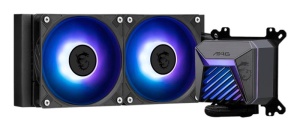 Cooler Procesor MSI MAG CORELIQUID A15 240 AIO NEGRU, marime radiator 240mm, 2 ventilatoare ARGB GEN2, Viteza ventilatoare: 500-2500 RPM +/- 10%, Viteza pompa: 3400 +/- 10%, Suport AMD: AM4/AM5, suport INTEL: LGA 1700/1851, Airflow: 64.89 CFM, Nivel de - Img 5