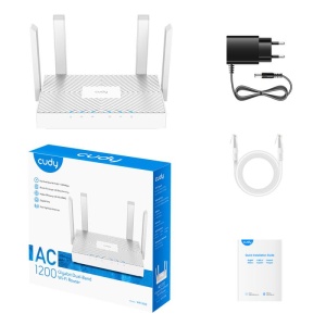 CUDY AC1200 Gigabit Dual Band Wi-Fi Router, Chipset MediaTek, 3 × 10/100/1000Mbps RJ45 Ports, 4 x 5dBi fixed antennas, WiFi router/AP/ Repeater/WISP Mode, 802.11ac/a/b/g/n, 867Mbps at 5GHz + 300Mbps at 2.4GHz, DDNS, WiFi Schedule, IPv6, WPS,WPA3, IPTV, - Img 5