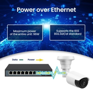 Extralink CERES PoE Switch 8x 100Mb/s PoE/PoE+ 2x RJ45 Uplink 100Mb/s 96W - Img 9