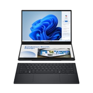 Laptop ASUS Zenbook Duo, UX8406CA-PZ068X, 14.0-inch, 3K (2880 x 1800) OLED 16:10 aspect ratio, Intel® Core™ Ultra 9 Processor 285H (24M Cache, up to 5.40 GHz), 32GB LPDDR5X on board, 2TB M.2 NVMe™ PCIe® 4.0 SSD, 120Hz refresh rate, 400nits, Glossy - Img 6