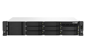 NAS QNAP 873AEU 8-Bay, CPU AMD Ryzen V1000 series V1500B 4C/8T 2.2 GHz, RAM 4GB (1x4GB) DDR4 SODIMM (max. 64GB total, optional ECC RAM support), HDD: 8 x 2.5"/3.5" SATA 6Gbps, 2x M.2 2280 PCIe Gen3 x1 (neincluse), LAN: 2 x 2.5GbE, optional 10GbE - Img 5