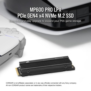SSD CORSAIR MP600 PRO LPX 4TB PCIE Gen4 x4 NVMe M.2, compatibil PS5, viteza de citire 7100 MB/s, viteza de scriere 6800MB/s - Img 8