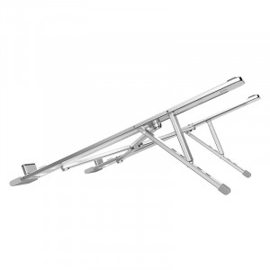 Suport laptop Serioux, SRXNCPU6, material aluminiu, dimensiune deschisă: 197x255x4mm,dimensiune pliată: 60 x 250 x 4mm, grosime: 4mm, greutate: 182g, dimensiune compatibilă: până la 15.6 ", culoare argintiu, 5 unghiuri ajustabile - Img 2