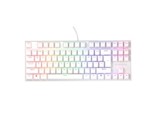 Tastatura gaming mecanica cu fir Genesis Thor 303 TKL, iluminare RGB, switch Linear, switch model Outemu Pitch Silent, numar taste 87, 11 butoane multimedia, lungime cablu 1.8m, dimensiuni 355 x 136 x 36 mm ,alb - Img 9