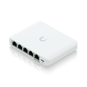 Ubiquiti USW-Flex-2.5G-5, 5 porturi RJ45 1/2.5 GbE, capacitate 25 Gbps, 1 adaptor de alimentare AC, 5V DC, 1A, 1 PoE (PairA 1, 2+; 3, 6-)(PairB 4, 5+; 7, 8-), dimensiuni 117.1 x 90 x 21.2 mm (4.6 x 3.5 x 0.8") - Img 4