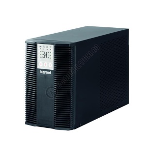 UPS Legrand KEOR LP 1000, 1000VA/ 900W, 3x IEC C13, baterie 2x 12V 7.2Ah, 230V, port USB si RS232, tip online dubla conversie, forma Tower, dimensiuni 236 x 144 x 367mm - Img 1