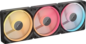 Ventilatoare Carcasa CORSAIR iCUE LINK LX120 REVERSE 3x120mm RGB NEGRU - Img 1