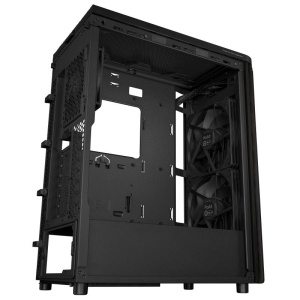 Carcasa ASUS PROART PA401 WOOD EDITION Mid Tower ARGB NEGRU, Tempered Glass, Sloturi Expansiune 7, Drive Bays: 2x3.5" 2x2.5"/3.5", Ventilatoare Suportate: 5 (spate: 1x120mm, fata: 2x140mm sau 2x160mm, sus: 2x120mm sau 2x140mm), Ventilatoare Incluse: 2 - Img 10