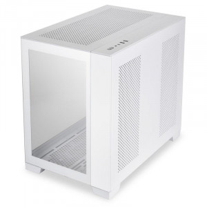 Carcasa Lian Li O11 Dyn Mini Snow Edition Mid-Tower Tempered Glass alb, PCI-Slots 5, 7 - Img 3