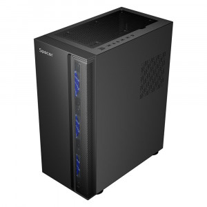 Carcasa SPACER ICE HERO Mid Tower, ventilatoare incluse 6, sloturi expansiune 7+2 verticale, ATX - Img 2