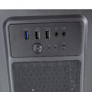 Carcasa Spacer Office, ATX, MidTower, fara sursa, USB 2.0 x 2, USB 3.0 x 1, PSU shroud, black „SPCS-OC-TOP” - Img 4