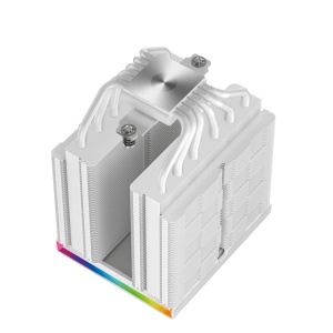 Cooler Procesor DEEPCOOL AK620 DIGITAL PRO ALB, marime heatsink 127x110x157mm, 2 ventilatoare, viteza ventilatoare 500-1750 RPM +/- 10%, Airflow: 60.89 CFM, Suport AMD: AM4/AM5, suport INTEL: LGA 1851/1700/1200/1151/1150/1155/2011-v3/2011/2066, nivel de - Img 6