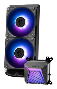 Cooler Procesor MSI MAG CORELIQUID A15 240 AIO NEGRU, marime radiator 240mm, 2 ventilatoare ARGB GEN2, Viteza ventilatoare: 500-2500 RPM +/- 10%, Viteza pompa: 3400 +/- 10%, Suport AMD: AM4/AM5, suport INTEL: LGA 1700/1851, Airflow: 64.89 CFM, Nivel de - Img 6