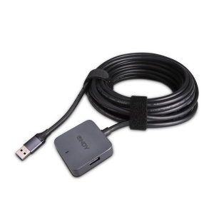 Hub Lindy 4 Porturi, interfata USB 3.2 / 3.1 Gen 1 / USB 3.0, lungime 5m, latime de banda suportata 5Gbs, chipset: VL817-Q7, gri - Img 10